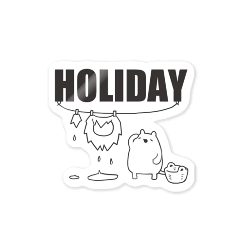 【HOLIDAY】ライオンさんの休日 Sticker