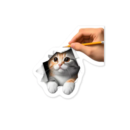 猫が出てくる Sticker