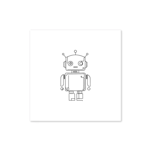 ラインアート　ロボット Sticker