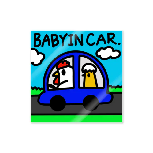 BABY IN CAR ステッカー