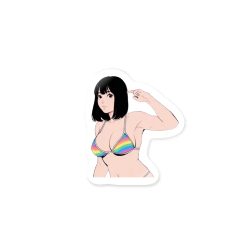 healthy girl #2 Sticker