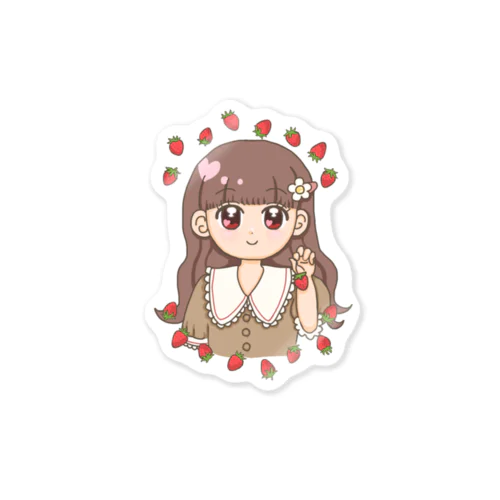 いちごミルクティー🍓 Sticker