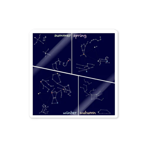 夜空を見上げて ステッカー