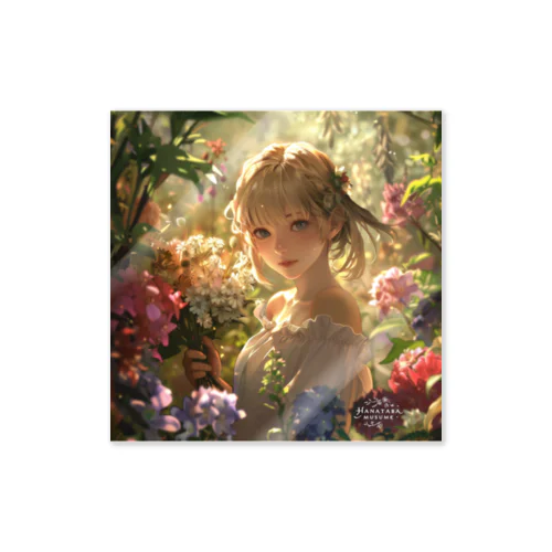 Fantasy Flower Field - Girl's Smile ステッカー