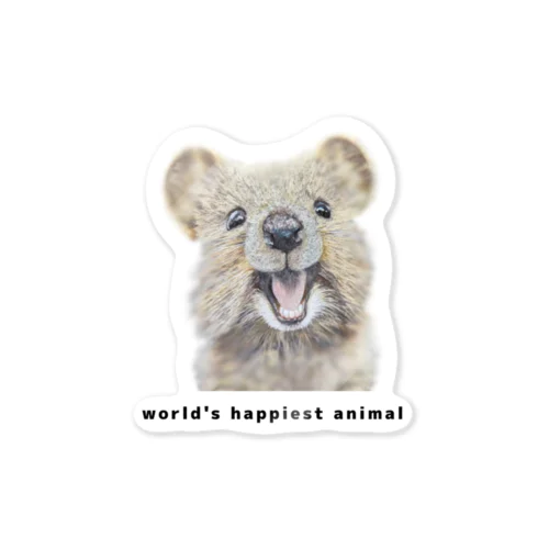 world's happiest animal Sticker