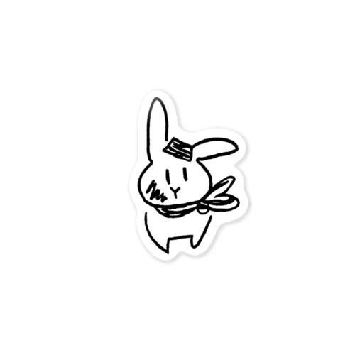 フライトアテンダントなきんむぎちゃん🐰🛩️ Sticker