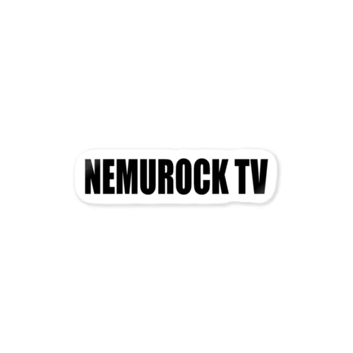 NEMUROCK TV（ブラック ロゴ） Sticker