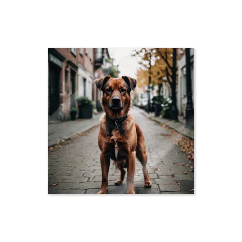 強くて独立心旺盛な犬を写した素敵な写真🐕✨ ステッカー