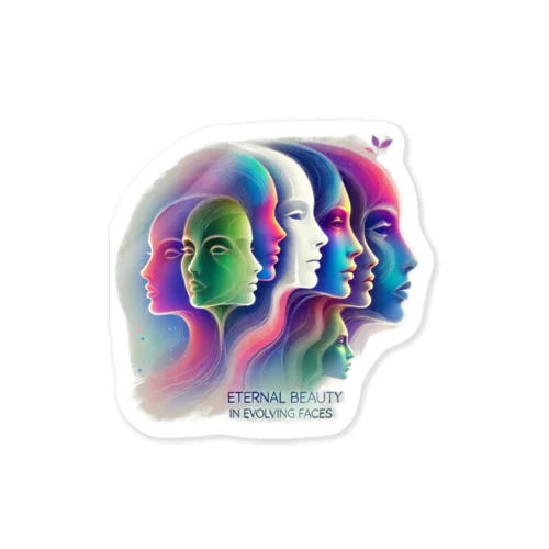 「進化する顔の中の永遠の美」 Sticker