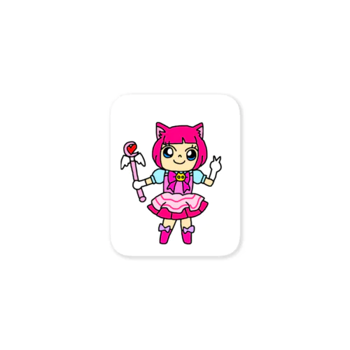 ピンクにゃん Sticker