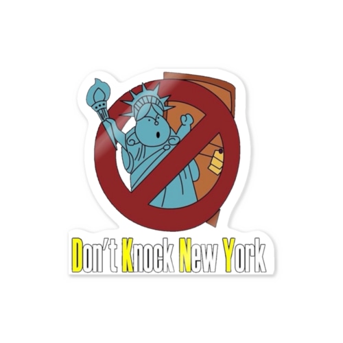 Don't　knock New York Sticker