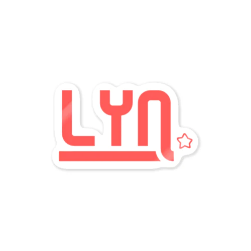 LYN_☆ 赤 Sticker