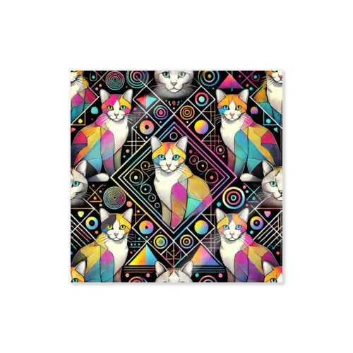 カラフルなネコの物語 Sticker