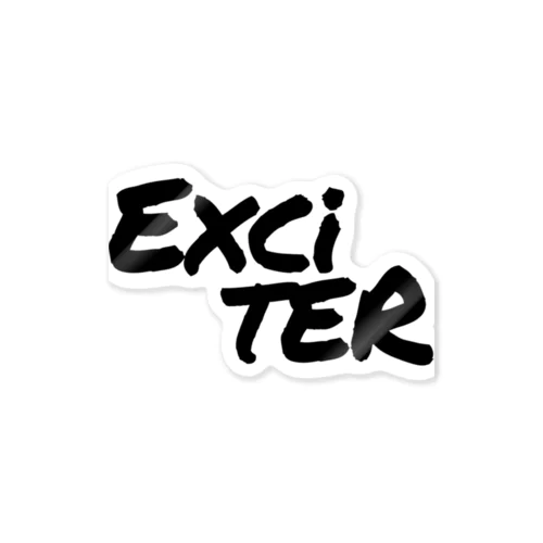  Exciter(文字バージョン) Black ステッカー