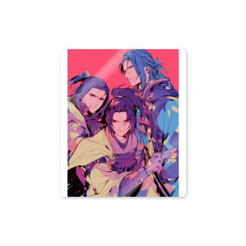 3人の戦国武将3019 Sticker