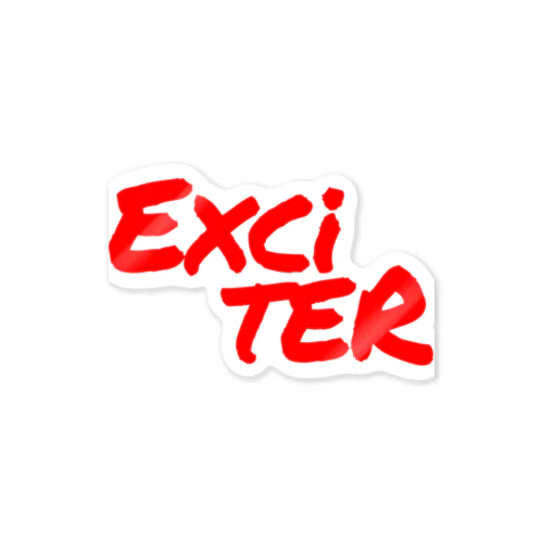  Exciter(文字バージョン) Red Sticker