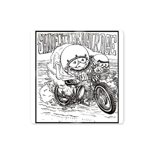 SAND FLATS BEACH RACE Sticker