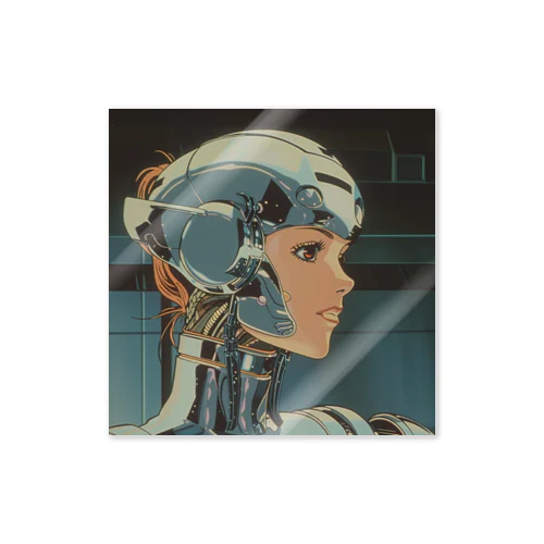 Cyborg Girls Sticker