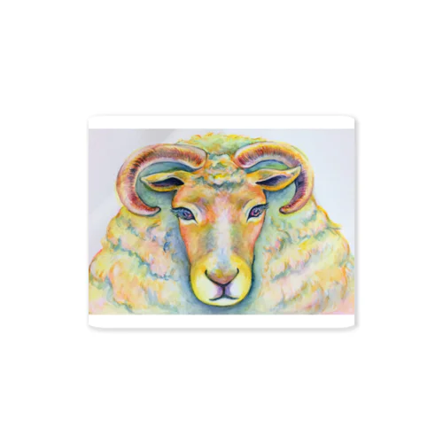 She is sheep. Sticker