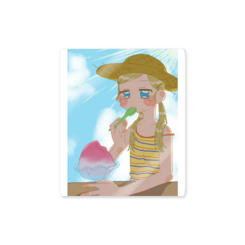 かき氷が食べたいぜ🍧 Sticker