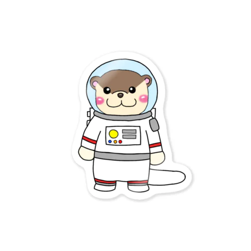 宇宙飛行士カワウソ Sticker