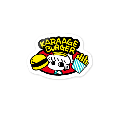 からあげちゃんバーガー Sticker