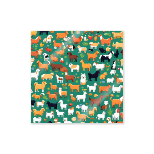 動物たちのドット絵 Sticker