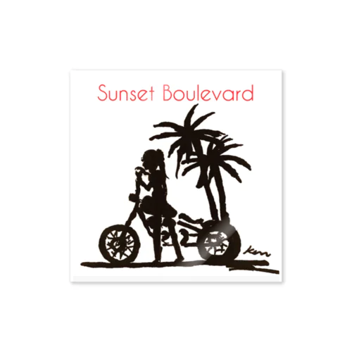 sunset  Sticker