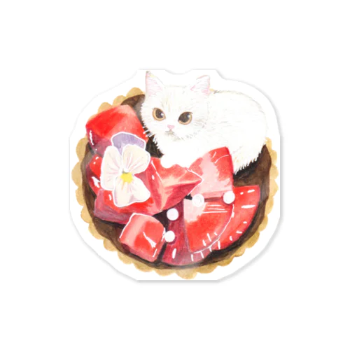 Strawberry × Cat Sticker