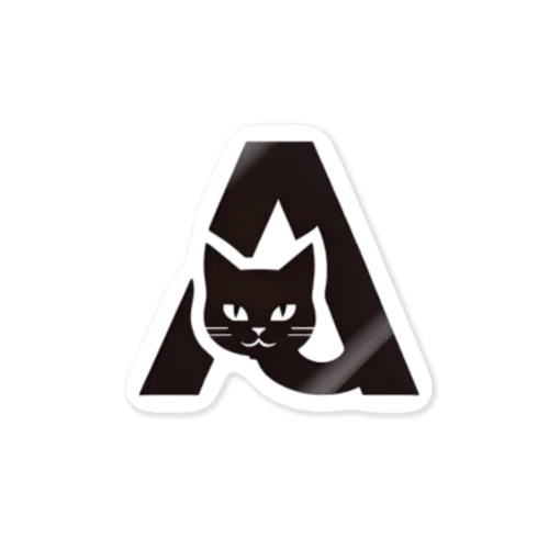 猫文字（A) Sticker