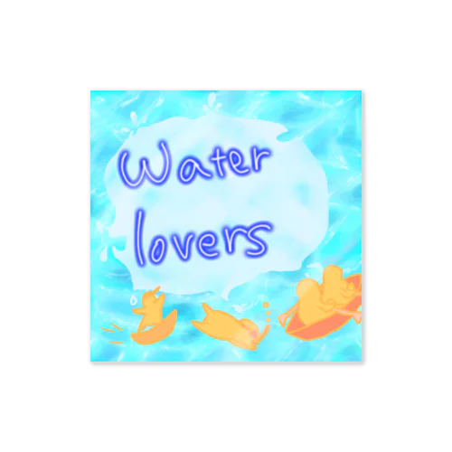 Water lovers ステッカー
