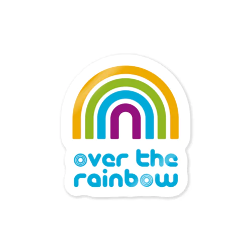 over the rainbow ステッカー