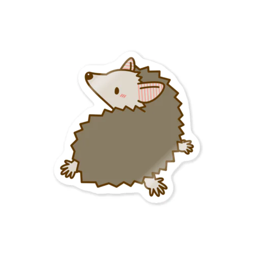 ふりむきヒメハリさん(黒) Sticker