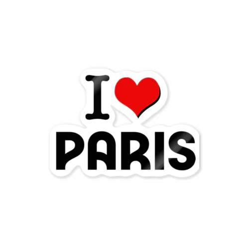 I LOVE　PARIS　PARIS2024　パリ ステッカー