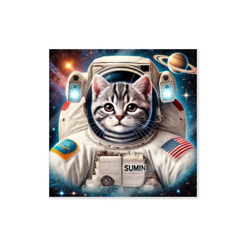 スペースcat ステッカー