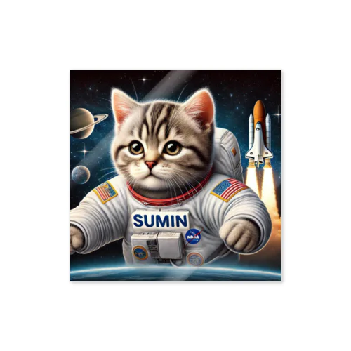 スペースCat Sticker