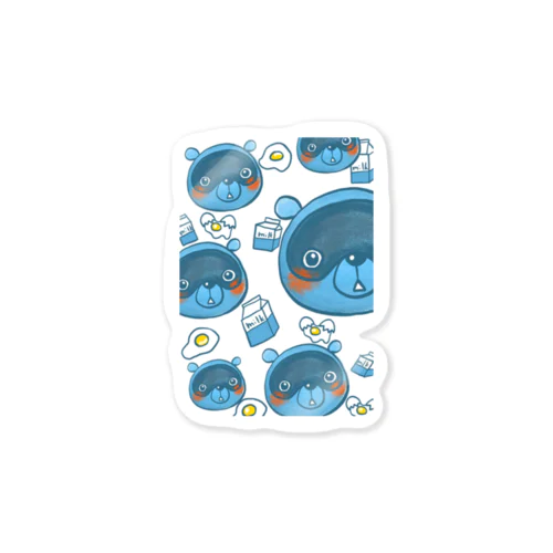あおだぬきになっちゃった Sticker