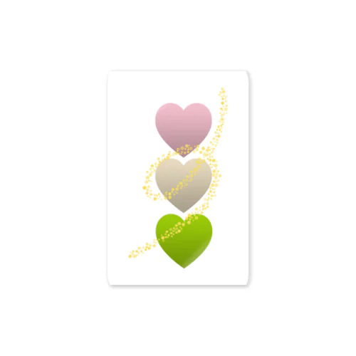 三色団子🍡＆Heart Sticker