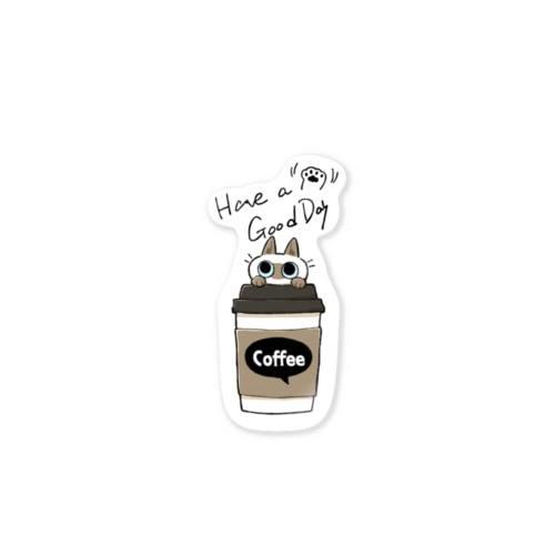 いい日になるコーヒーＢ Sticker