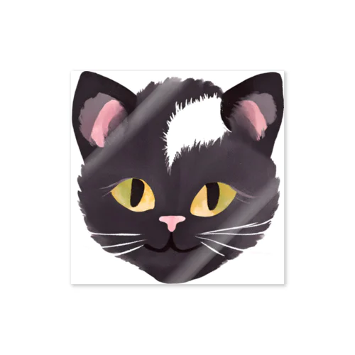 CLUBHACHU黒猫 Sticker