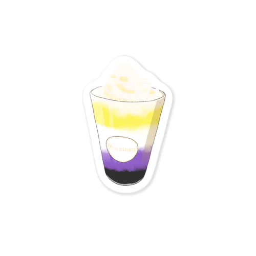 フラッペ-Nonbinary color Sticker