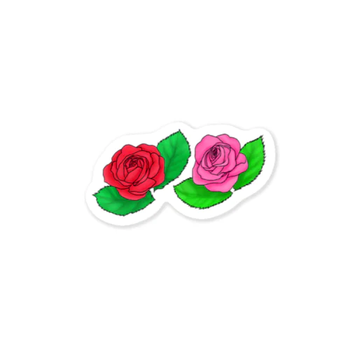 薔薇のステッカー ミニサイズ Sticker