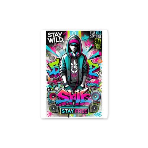 グラフィティアート Sticker