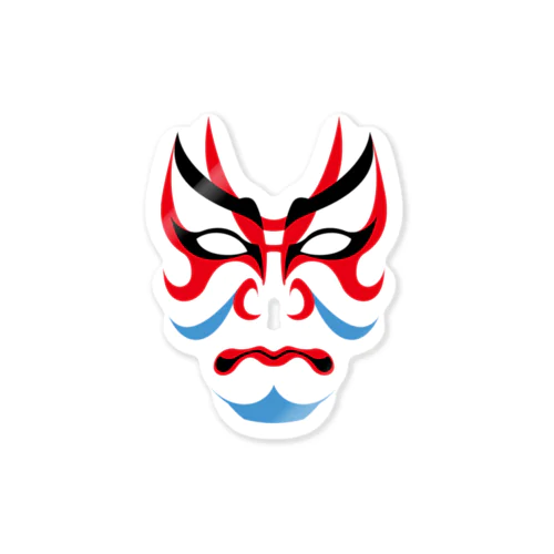 歌舞伎の隈取り Sticker