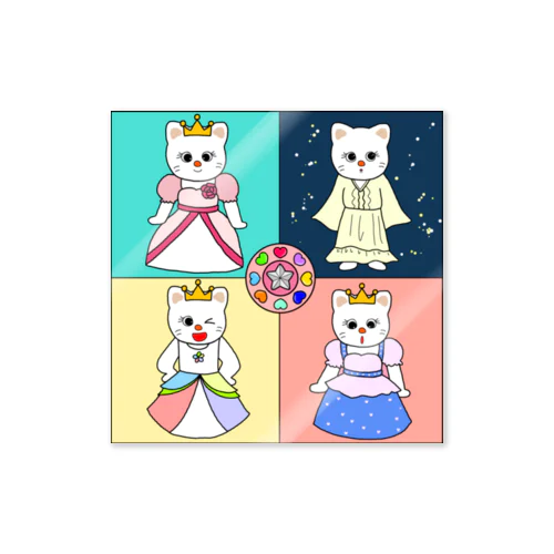 アイス姫ステッカー Sticker