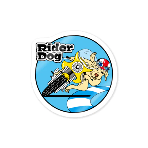 ライダー犬 フー Sticker