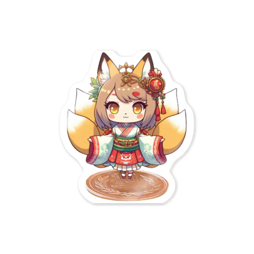 こっくりさんとこの娘 Sticker