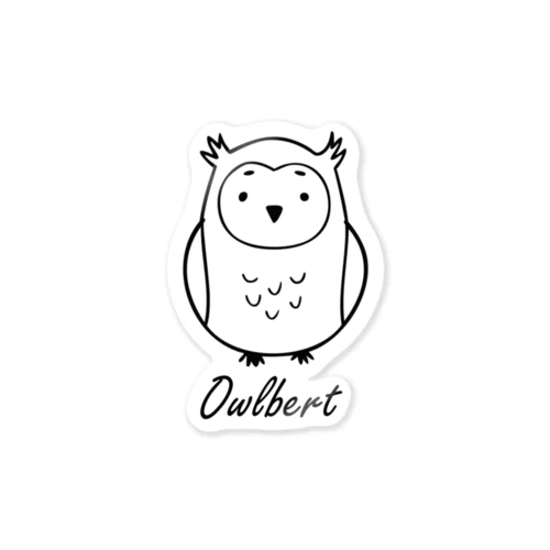 フクロウのオウルバート Sticker