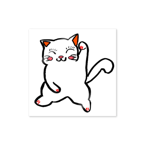 招福猫『福にゃん』福よ来い来い招き猫 Sticker