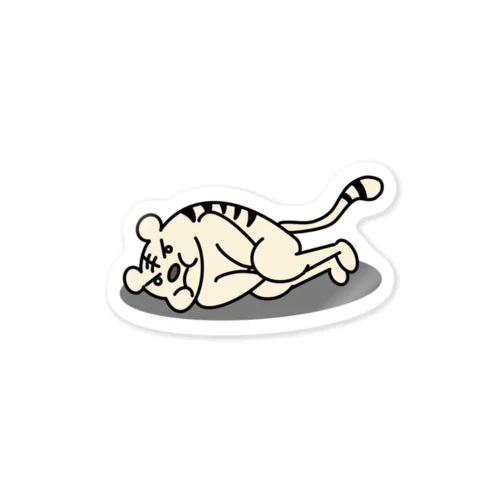 マッスルホワイト（拗ね） Sticker